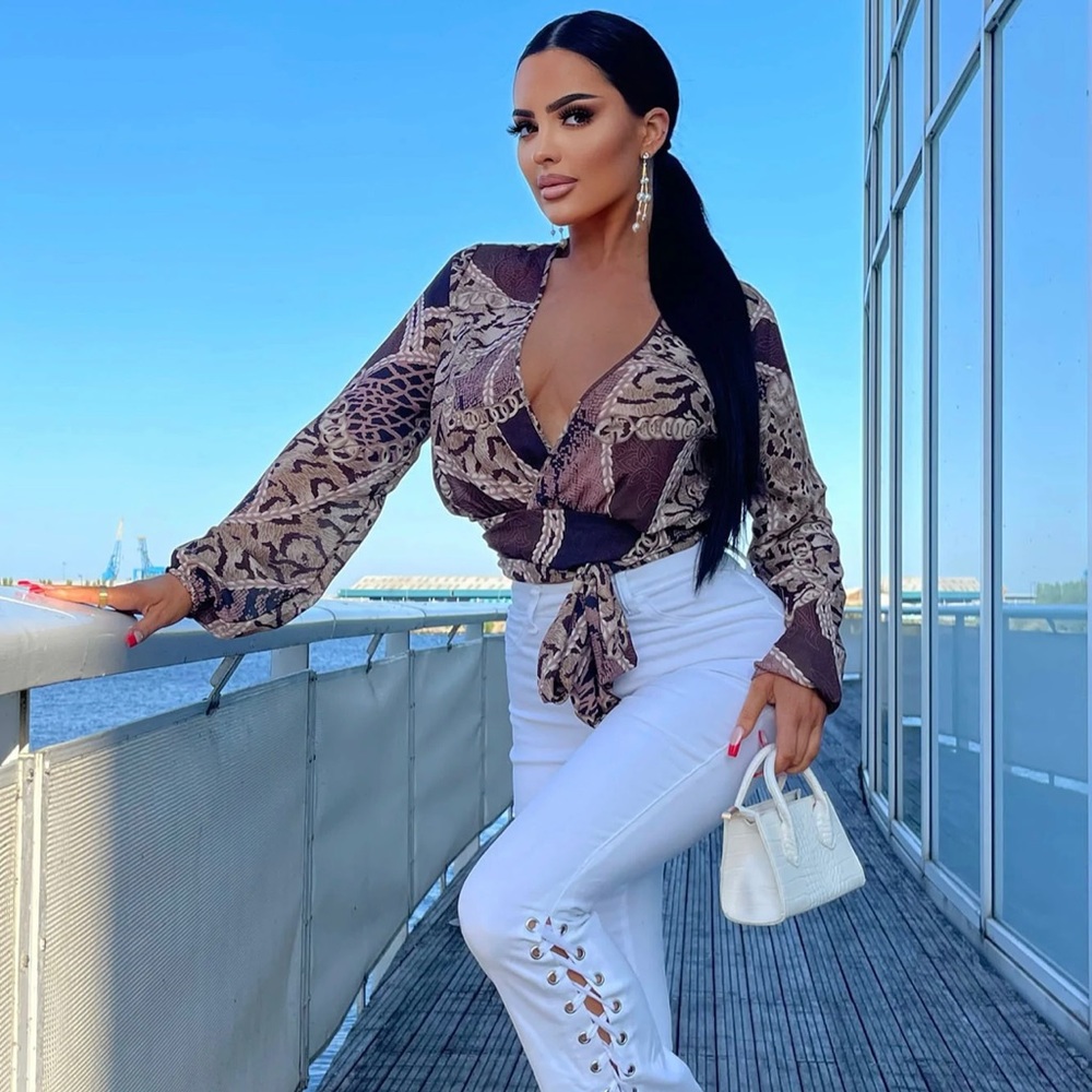 Paisley Long Sleeve Top